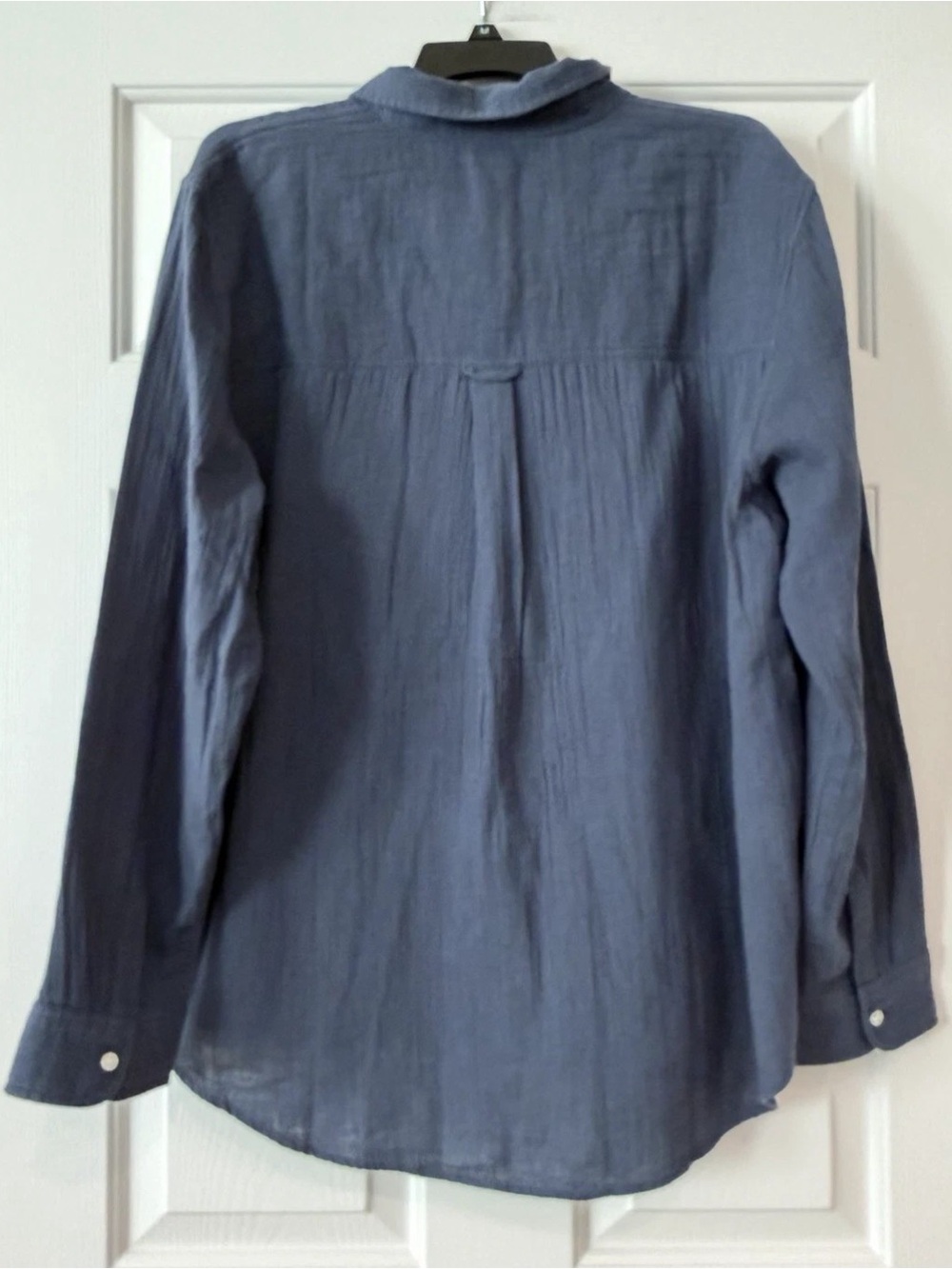 Quince Men's Dark Navy Long-Sleeve Button-Down Shirt - Picture 6 of 11
